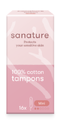 Sanature 100% Katoenen Tampons Mini 16ST