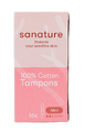 Sanature 100% Katoenen Tampons Mini 16ST Sanature 100% Katoenen Tampons Mini 16ST