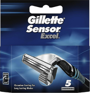 Gillette Gillet Sensor Excel Scheermesjes 5ST Gillette Gillet Sensor Excel Scheermesjes 5ST