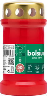 Bolsius Graflicht Rood Met Deksel Nr3 1ST Bolsius Graflicht Rood Met Deksel Nr3 1ST
