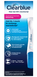 Clearblue Zwangerschapstest Ultravroeg 2ST Clearblue Zwangerschapstest Ultravroeg 2ST
