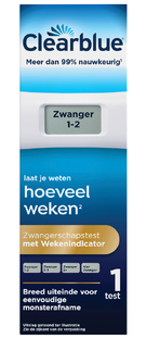 Clearblue Digitale Zwangerschapstest met Wekenindicator 1ST Clearblue Digitale Zwangerschapstest met Wekenindicator 1ST
