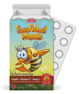 easyVit EasyFishoil Propolis Gummies - Honingsmaak 30ST