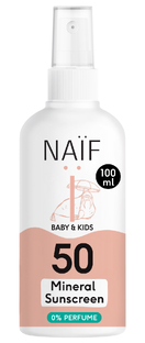 Naif Baby & Kids Mineral Sunscreen Spray 0% perfume SPF50 100ML Naif Baby & Kids Mineral Sunscreen Spray 0% perfume SPF50 100ML