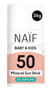 De Online Drogist Naif Baby & Kids Mineral Sun Stick SPF50 36GR aanbieding