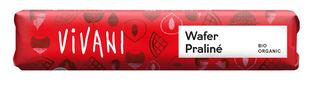 Vivani Chocoladereep Wafer Praliné 40GR Vivani Chocoladereep Wafer Praliné 40GR
