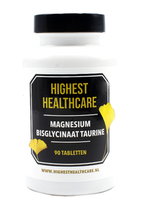 Highest Healthcare Magnesium Bisglycinaat Taurine Tabletten 90TB
