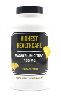 Highest Healthcare Magnesium Citraat 400mg Tabletten 180TB
