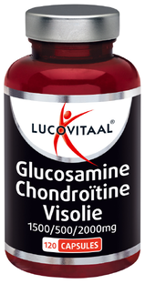 De Online Drogist Lucovitaal Glucosamine Chondroïtine Visolie 1500/500/200mg Capsules 120CP aanbieding