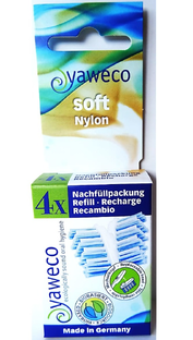 Yaweco Nylon 100% Bio Based Soft Borstelkoppen Navul 4ST