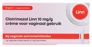 Linn Clotrimazol 10mg/g Vaginale Crème 50GR Linn Clotrimazol 10mg/g Vaginale Crème 50GR