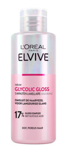 Elvive Glycolic Gloss 5 Minuten Lamellaire Verzorging 200ML Elvive Glycolic Gloss 5 Minuten Lamellaire Verzorging 200ML