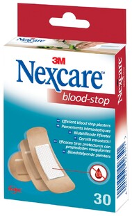 Nexcare 3M Nexcare Bloedstelpende Pleisters Assorti 30ST Nexcare 3M Nexcare Bloedstelpende Pleisters Assorti 30ST