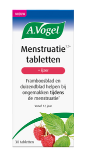 A.Vogel Menstruatie Tabletten + IJzer 30ST A.Vogel Menstruatie Tabletten + IJzer 30ST
