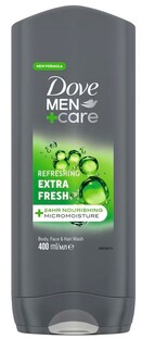 Dove Men+ Care Extra Fresh Douchegel 400ML Dove Men+ Care Extra Fresh Douchegel 400ML
