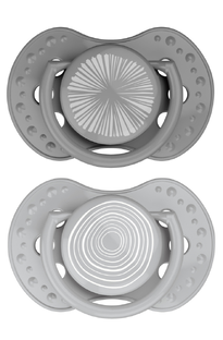 Difrax LOVI Dynamic Pacifier 0-3 months Harmony Dark Grey Light Grey - Fopspeen 2ST Difrax LOVI Dynamic Pacifier 0-3 months Harmony Dark Grey Light Grey - Fopspeen 2ST