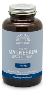 Mattisson HealthStyle Magnesium Bisglycinaat 100mg Tabletten 180TB Mattisson HealthStyle Magnesium Bisglycinaat 100mg Tabletten 180TB