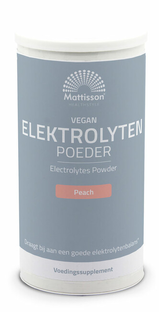 Mattisson HealthStyle Vegan Elektrolyten Poeder Peach 300GR