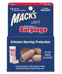Macks Ultra Noise Blocker Earplugs 10PR Macks Ultra Noise Blocker Earplugs 10PR