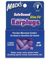Macks Safesound Slim Fit Earplugs 10PR