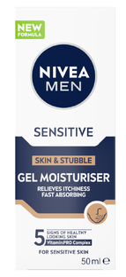 Nivea Men Skin & Stubble Moisturizer Gezichtsgel 50ML Nivea Men Skin & Stubble Moisturizer Gezichtsgel 50ML