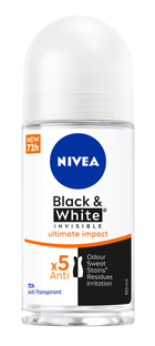 Nivea Black & White Invisible Ultimate Impact Deoroller 50ML Nivea Black & White Invisible Ultimate Impact Deoroller 50ML