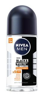 Nivea Men Black & White Invisible Ultimate Impact Deoroller 50ML