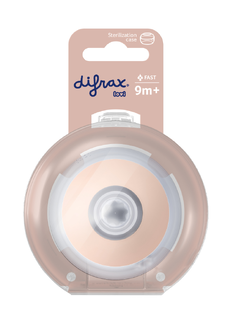 Difrax Mammafeel Dynamische Flessenspeen Fast 9+ 1ST Difrax Mammafeel Dynamische Flessenspeen Fast 9+ 1ST