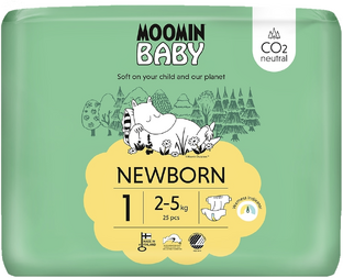 Moomin Baby Luier maat 1 Newborn 25ST Moomin Baby Luier maat 1 Newborn 25ST