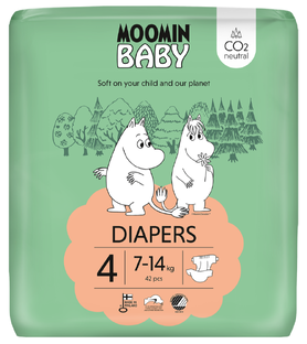 Moomin Baby Luier Maat 4 Maxi 42ST Moomin Baby Luier Maat 4 Maxi 42ST