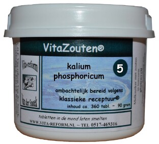 Vita Reform Van der Snoek Vitazouten Nr. 5 Kalium Phosphoricum 360TB Vita Reform Van der Snoek Vitazouten Nr. 5 Kalium Phosphoricum 360TB