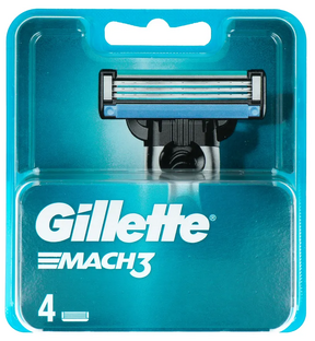 Gillette Mach3 Scheermesjes 4ST Gillette Mach3 Scheermesjes 4ST