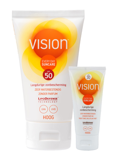 Vision Every Day Sun Protection SPF50 + SPF30 Mini Combiverpakking 2ST Vision Every Day Sun Protection SPF50 + SPF30 Mini Combiverpakking 2ST