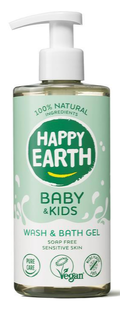 Happy Earth 100% Natural Baby & Kids Washgel Soap Free 300ML  Happy Earth 100% Natural Baby & Kids Washgel Soap Free 300ML
