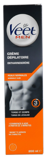 Veet Men Total Pro Ontharingscrème Normale Huid 200ML Veet Men Total Pro Ontharingscrème Normale Huid 200ML