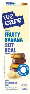 WeCare Fruity Banana Meal Replacement Bars 116GR WeCare Fruity Banana Meal Replacement Bars 116GR