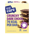 WeCare Crunchy Dark Choco Bars 6ST