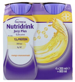 Nutridrink Jucy Plus Mango-Ananas 800ML Nutridrink Jucy Plus Mango-Ananas 800ML