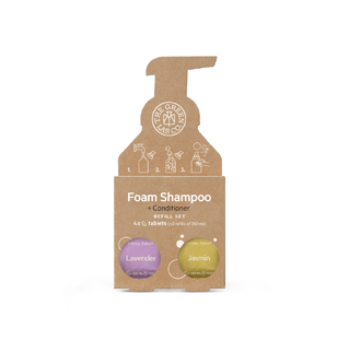The green Lab Co. Navul set Schuimende Shampoo Tabletten 4x - Lavendel & Jasmijn 4ST The green Lab Co. Navul set Schuimende Shampoo Tabletten 4x - Lavendel & Jasmijn 4ST
