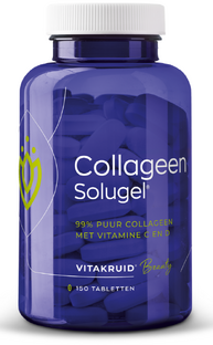Vitakruid Collageen Solugel® tabletten met vitamine C & D 150TB Vitakruid Collageen Solugel® tabletten met vitamine C & D 150TB