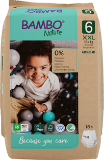 Bambo Nature Maat 6 Luierbroekjes XXL 18ST 
