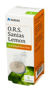 Sanias O.R.S. Bruistablet Lemon 6ST Sanias O.R.S. Bruistablet Lemon 6ST