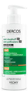 Vichy Dercos Anti Dandruff 2in1 Dermatological Shampoo & Conditioner 400ML Vichy Dercos Anti Dandruff 2in1 Dermatological Shampoo & Conditioner 400ML