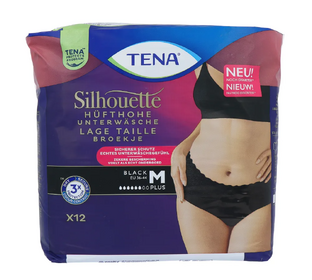 TENA Silhouette Underwear Low Waist Normal Noir M 12ST TENA Silhouette Underwear Low Waist Normal Noir M 12ST