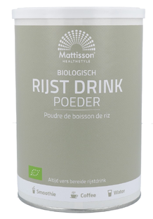 Mattisson HealthStyle Biologische Rijstdrink Poeder 500GR 