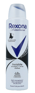 De Online Drogist Rexona Deodorantspray Invisible Black & White 150ML aanbieding