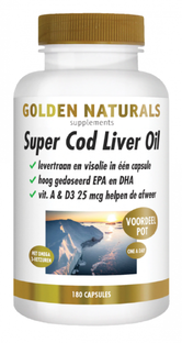 Golden Naturals Super Cod Liver Oil Capsules 180SG Golden Naturals Super Cod Liver Oil Capsules 180SG