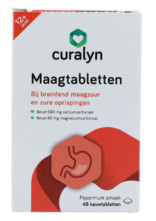 Curalyn Maagtabletten Pepermunt 48TB Curalyn Maagtabletten Pepermunt 48TB