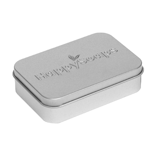 HappySoaps Bewaar- en Reisblikje Rechthoekig 1ST HappySoaps Bewaar- en Reisblikje Rechthoekig 1ST