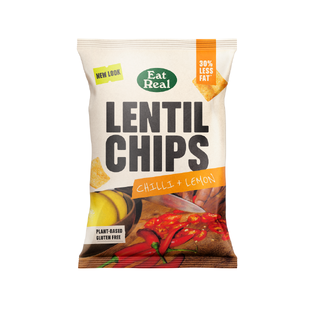Eat Real Lentil Chips Chilli & Lemon 95GR Eat Real Lentil Chips Chilli & Lemon 95GR